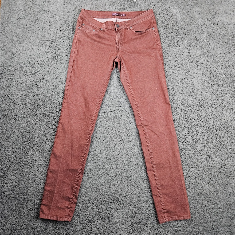 Prana Jeans Womens 6 Skinny Reddish Brown‎ Denim